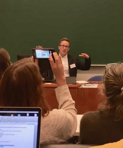 Chris Martin presenting paper in Finland